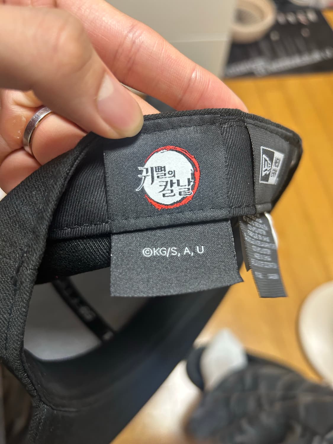 뉴에라 귀멸의 칼날 59FIFTY 캡 블랙 7 3/8 상품이미지4