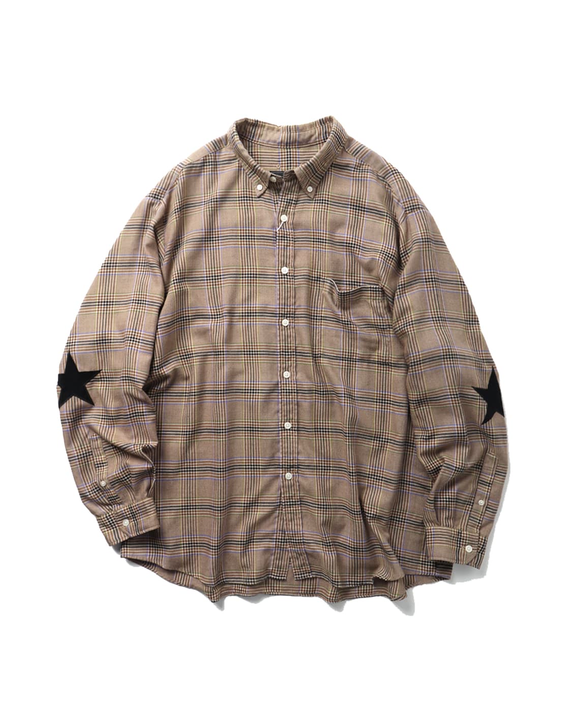SOPHNET. STAR ELBOW PATCHED BAGGY SHIRT 상품이미지1