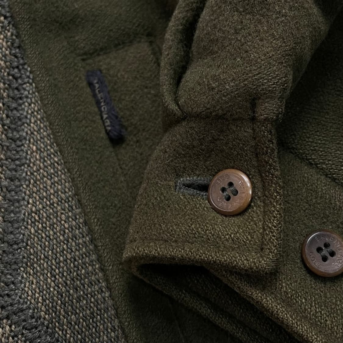 100 발렌시아가 패턴 모직 자켓  상품이미지4