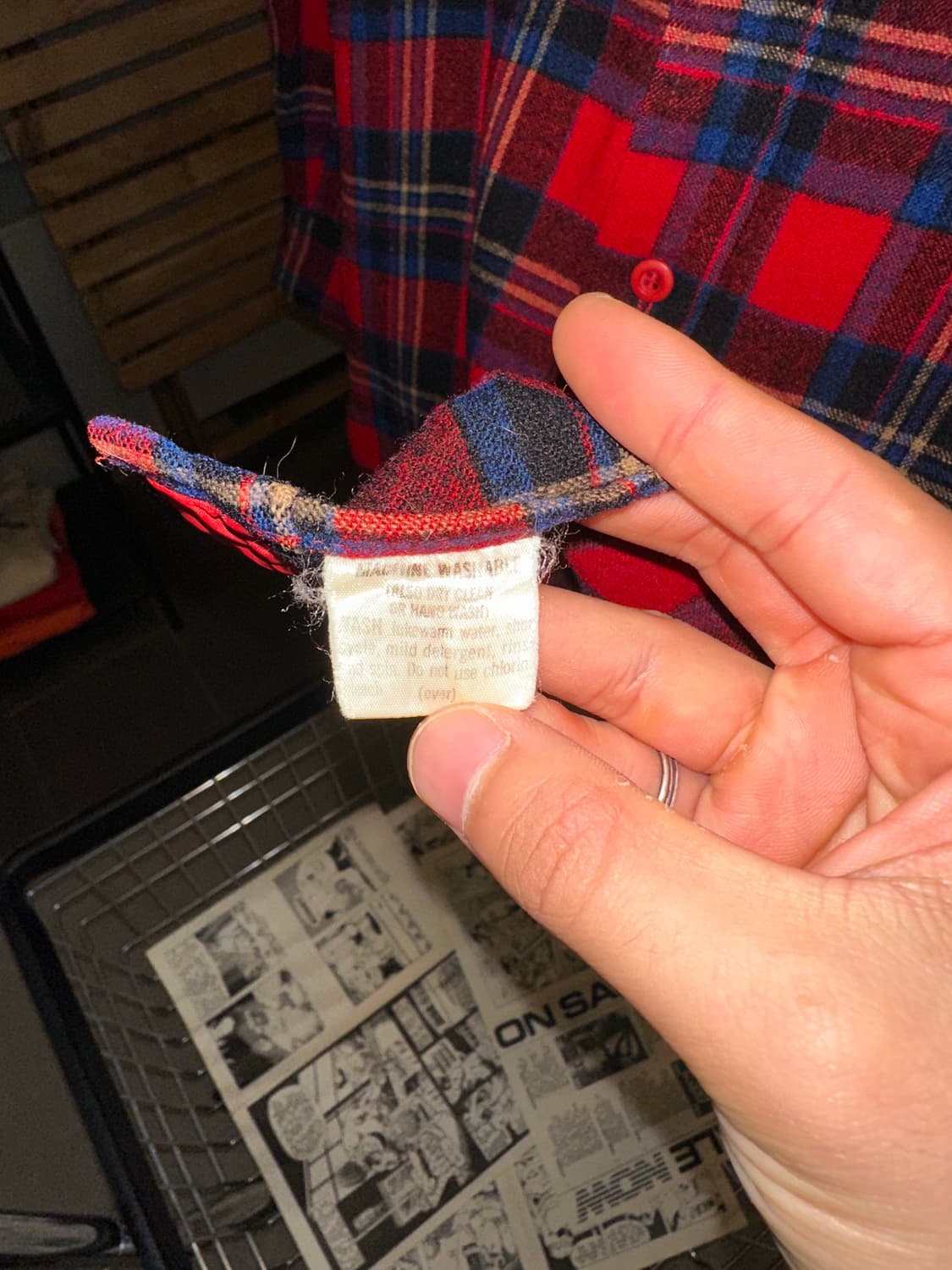 70’s Pendleton check flannel shirt 상품이미지7