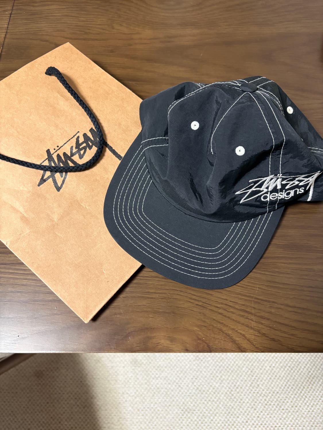 스투시 Stussy 미드 뎁스 스냅백 블랙 상품이미지2