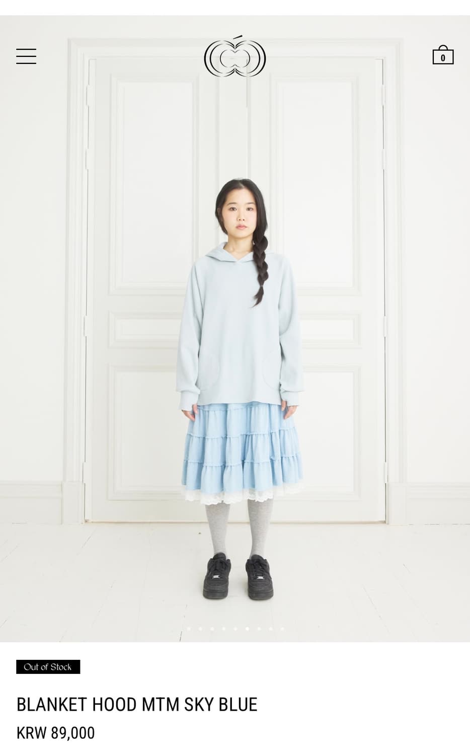 콜로신스 BLANKET HOOD MTM SKY BLUE 상품이미지4