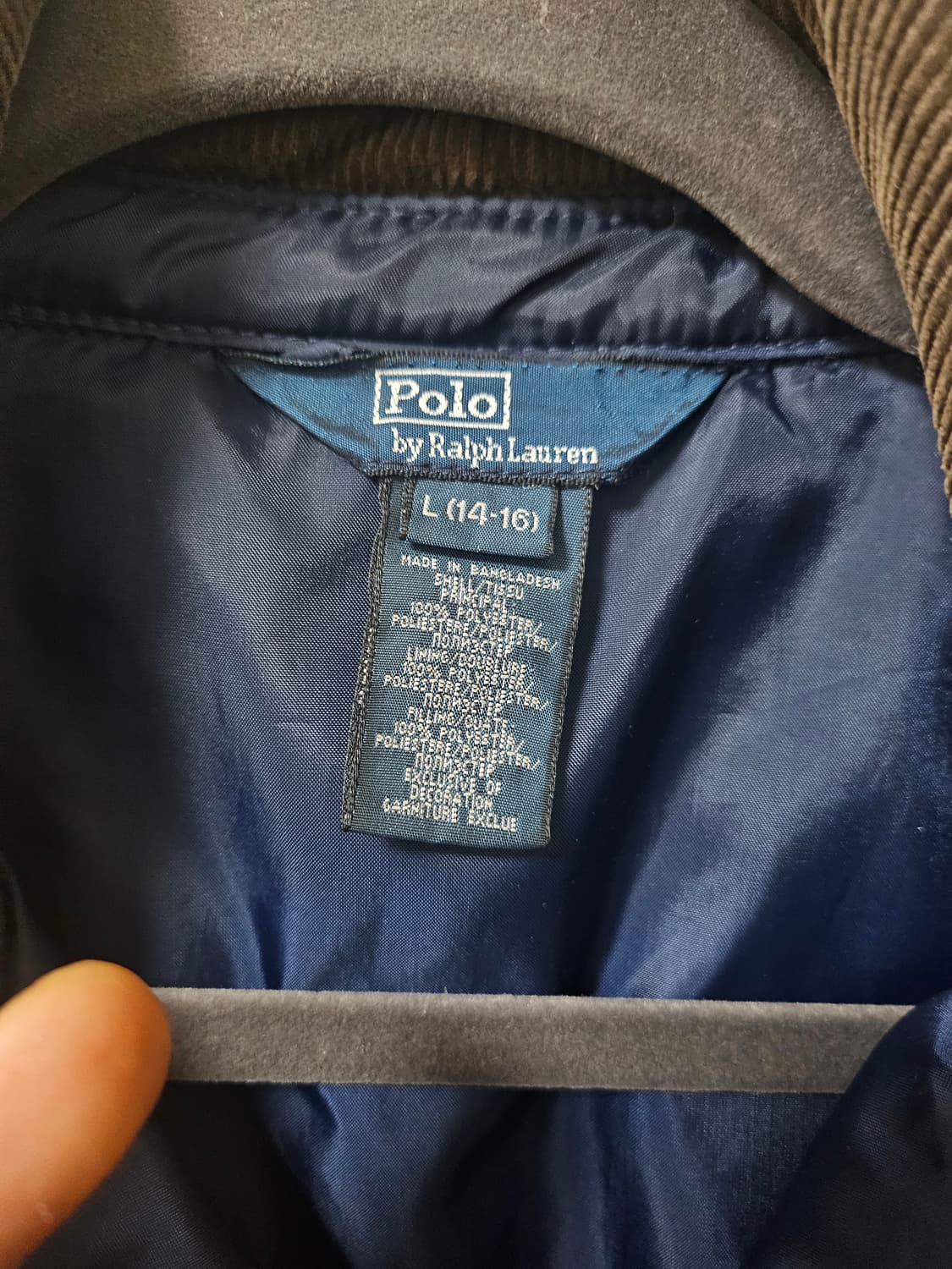폴로14-16퀄링자켓(실사95-100) 새상품 같은 컨디션 상품이미지6