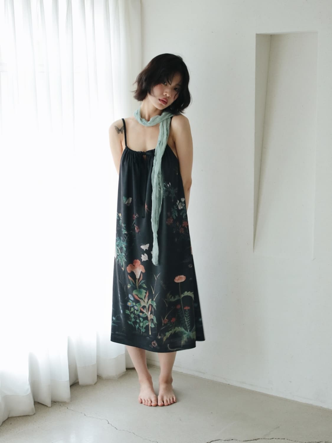 한땀한땀 초충도 원피스 상품이미지1