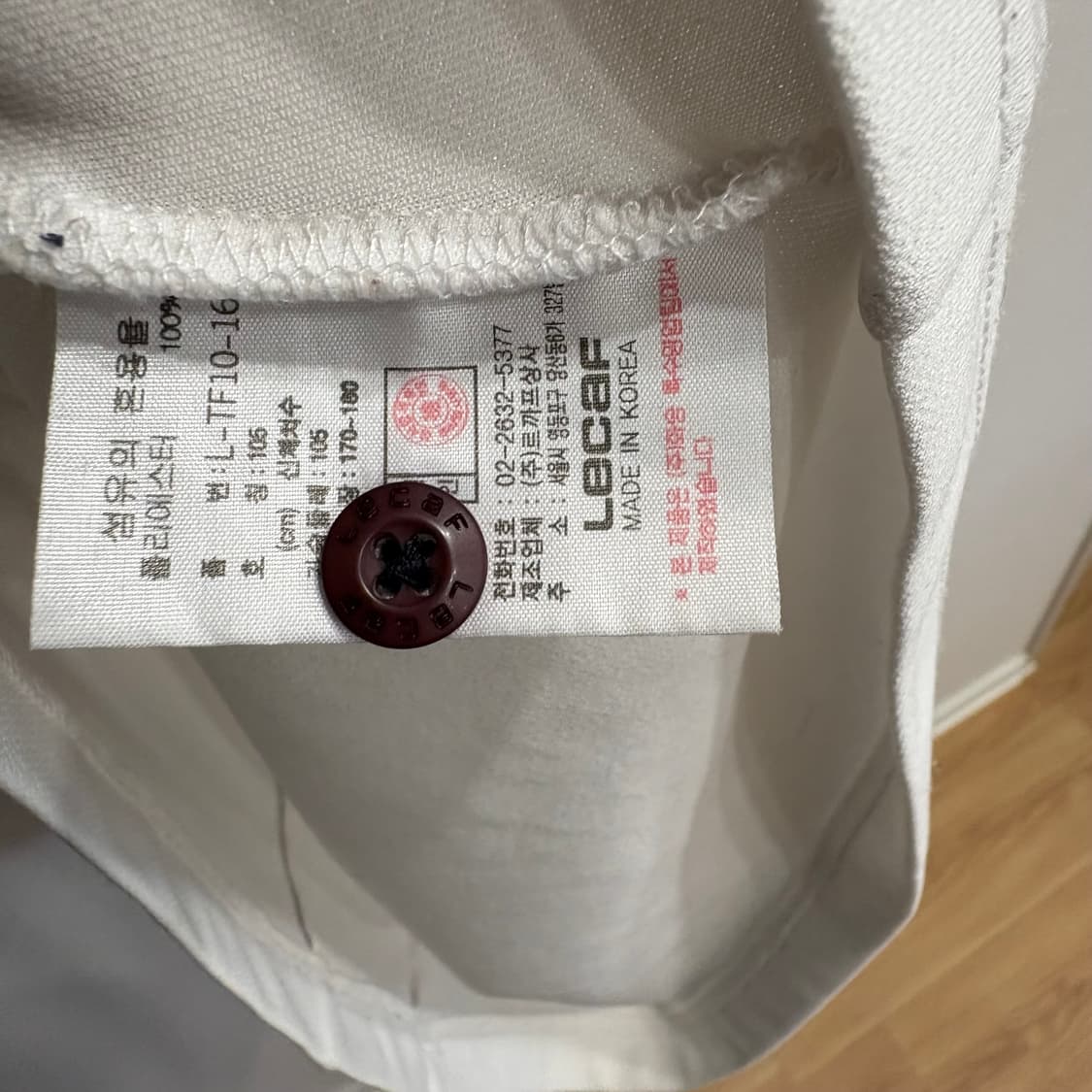 르카프 골프웨어 긴팔 카라 티셔츠 블랙/화이트 105 상품이미지6