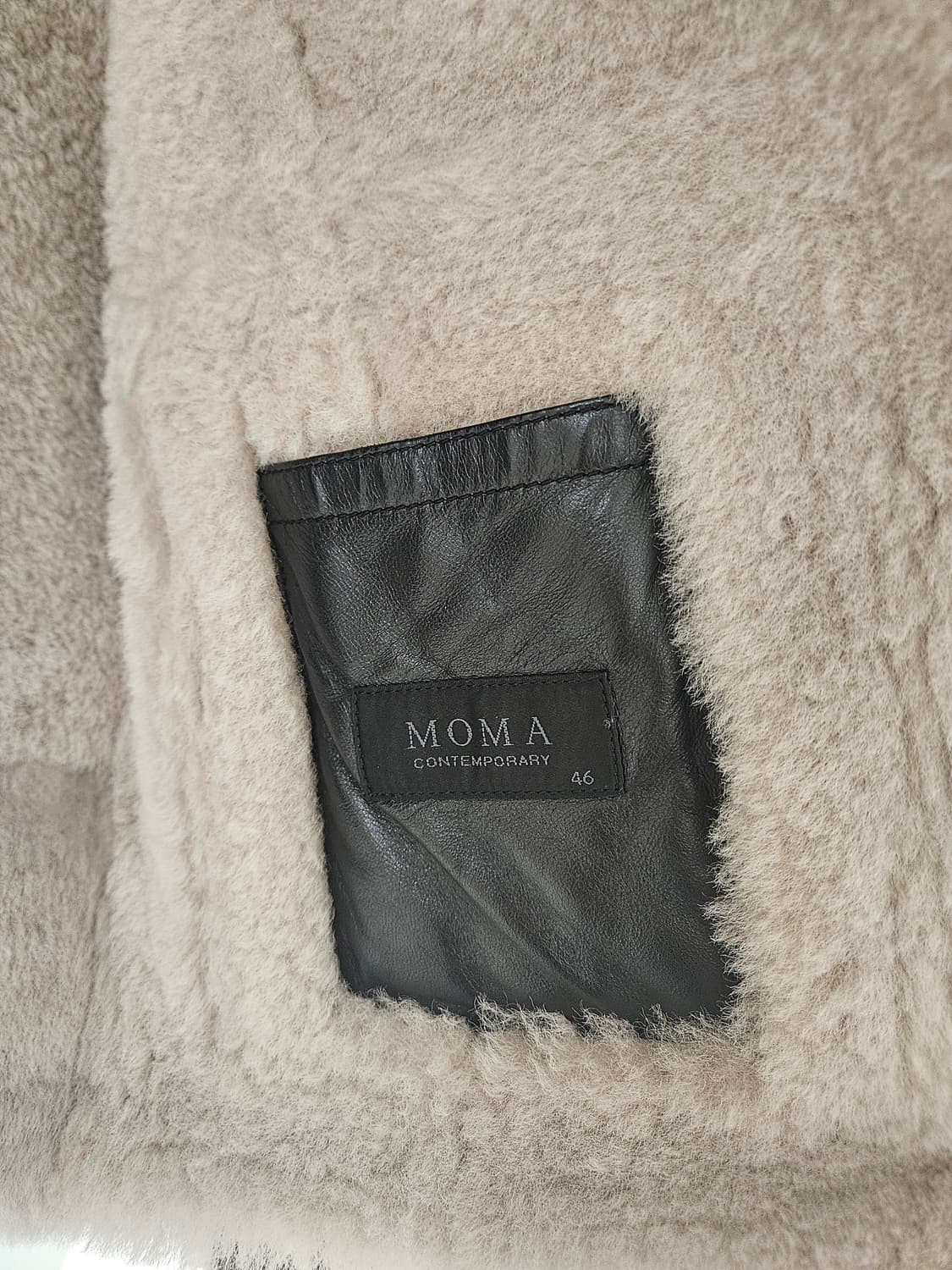 모마디자인 필드자켓 무스탕 블랙실버 상품이미지7