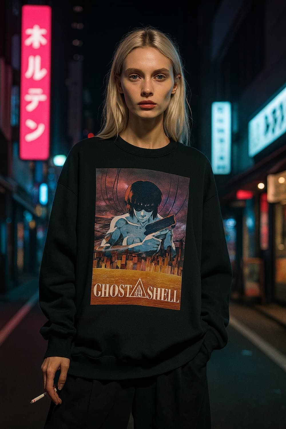 Wacko Maria x Ghost in the Shell 크루넥 XL 상품이미지1