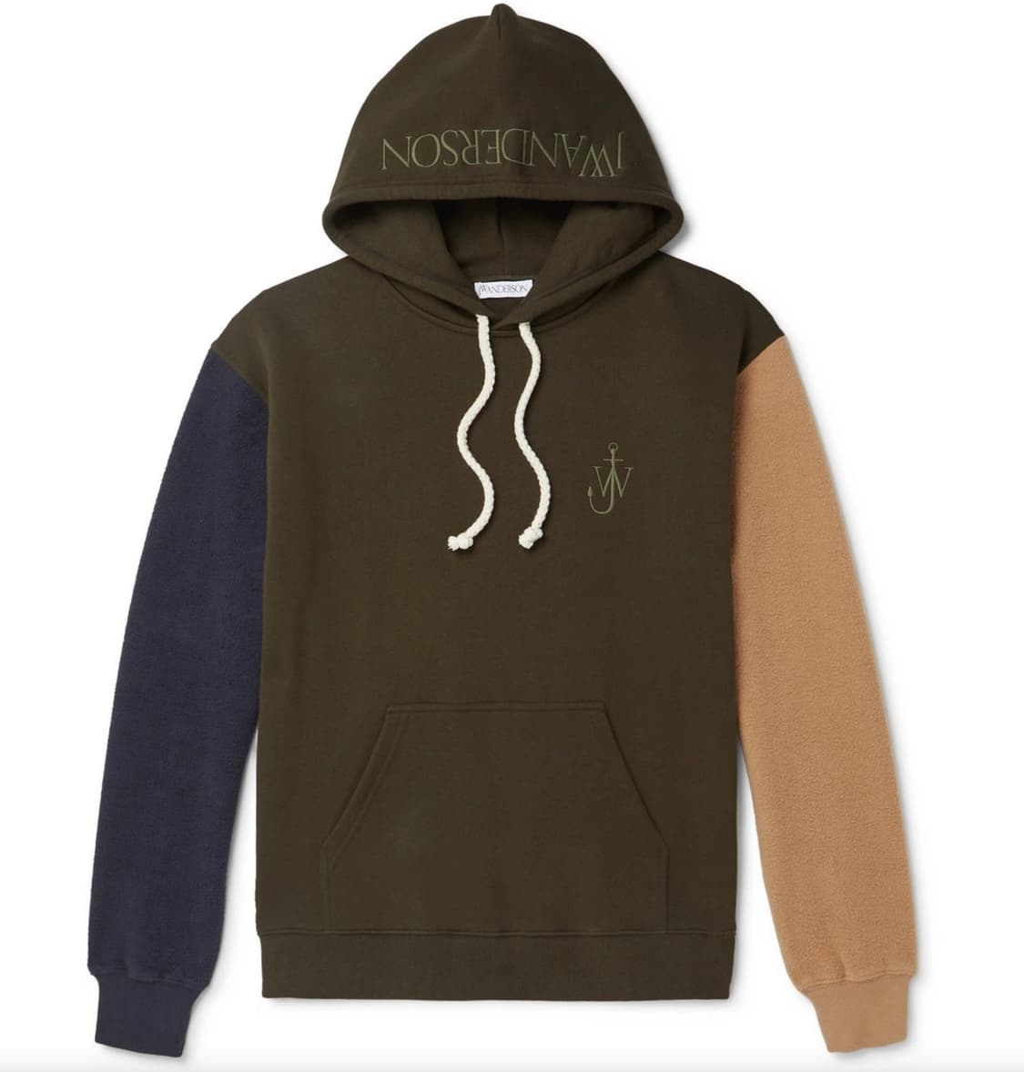 jw anderson 후리스 컬러블록 후드 상품이미지1