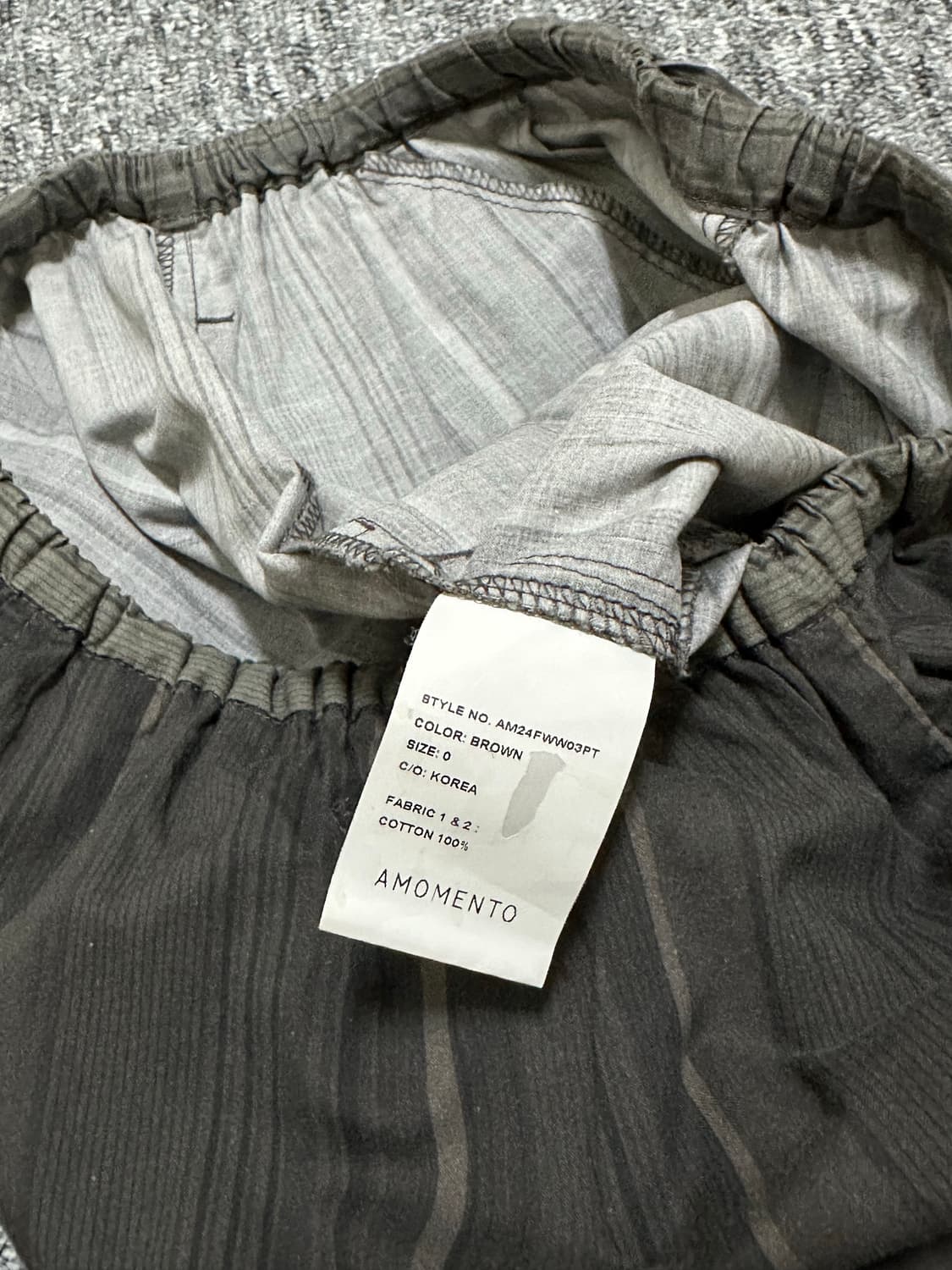 아모멘토우먼 스트라이프 파자마 팬츠 바지 상품이미지7