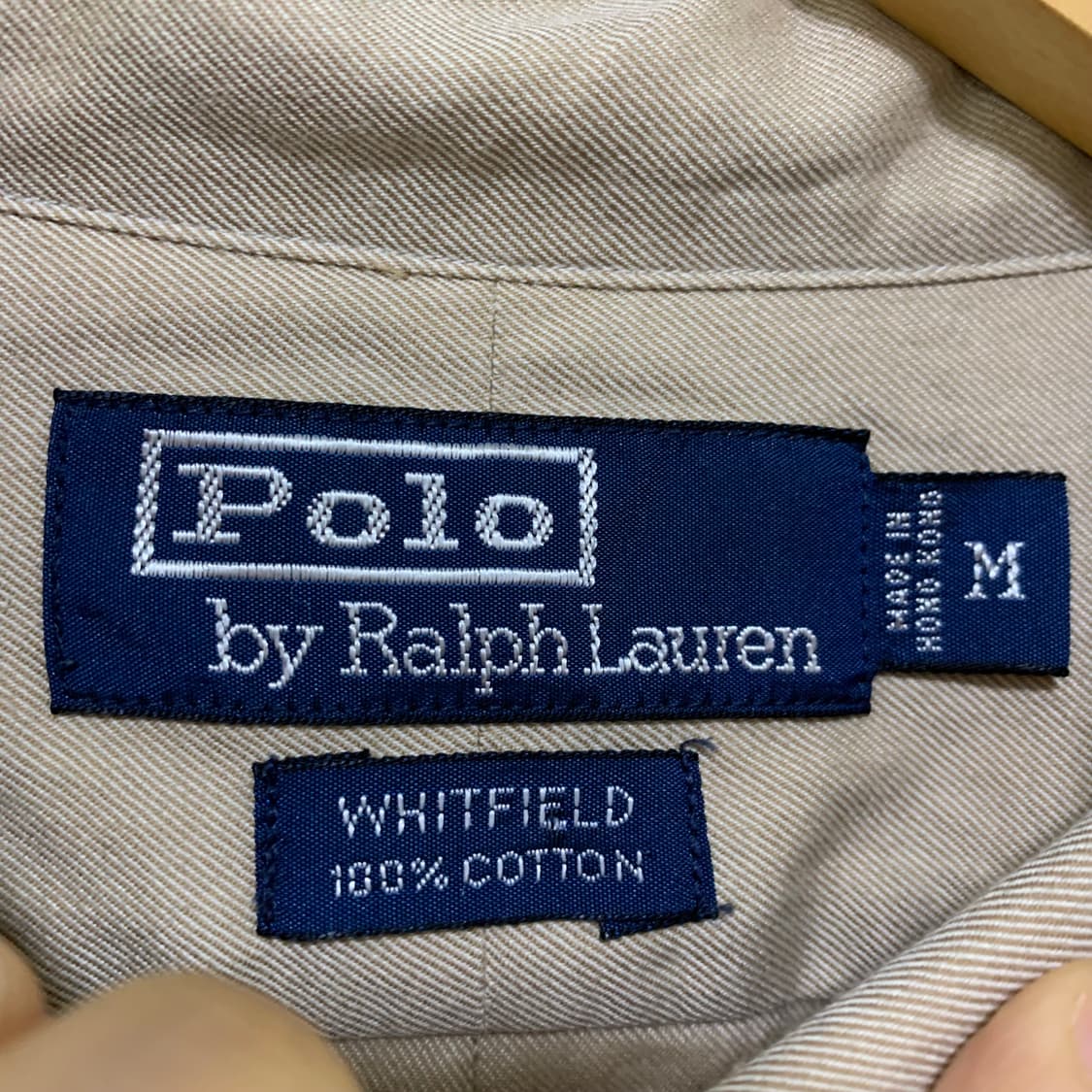 폴로 랄프로렌 베이지 코튼 셔츠 빈티지 M 상품이미지7
