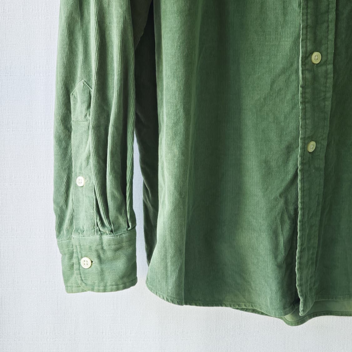 폴로 랄프로렌 커스텀핏 코듀로이 셔츠 올리브 그린 XL 상품이미지3