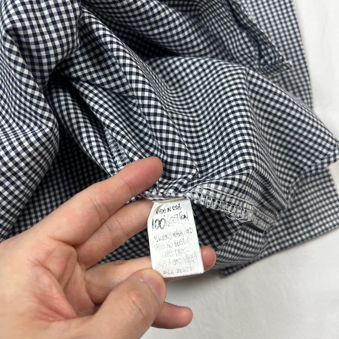 90‘s 스투시스포츠 stussy sport 포켓 깅엄체크 셔츠 상품이미지8