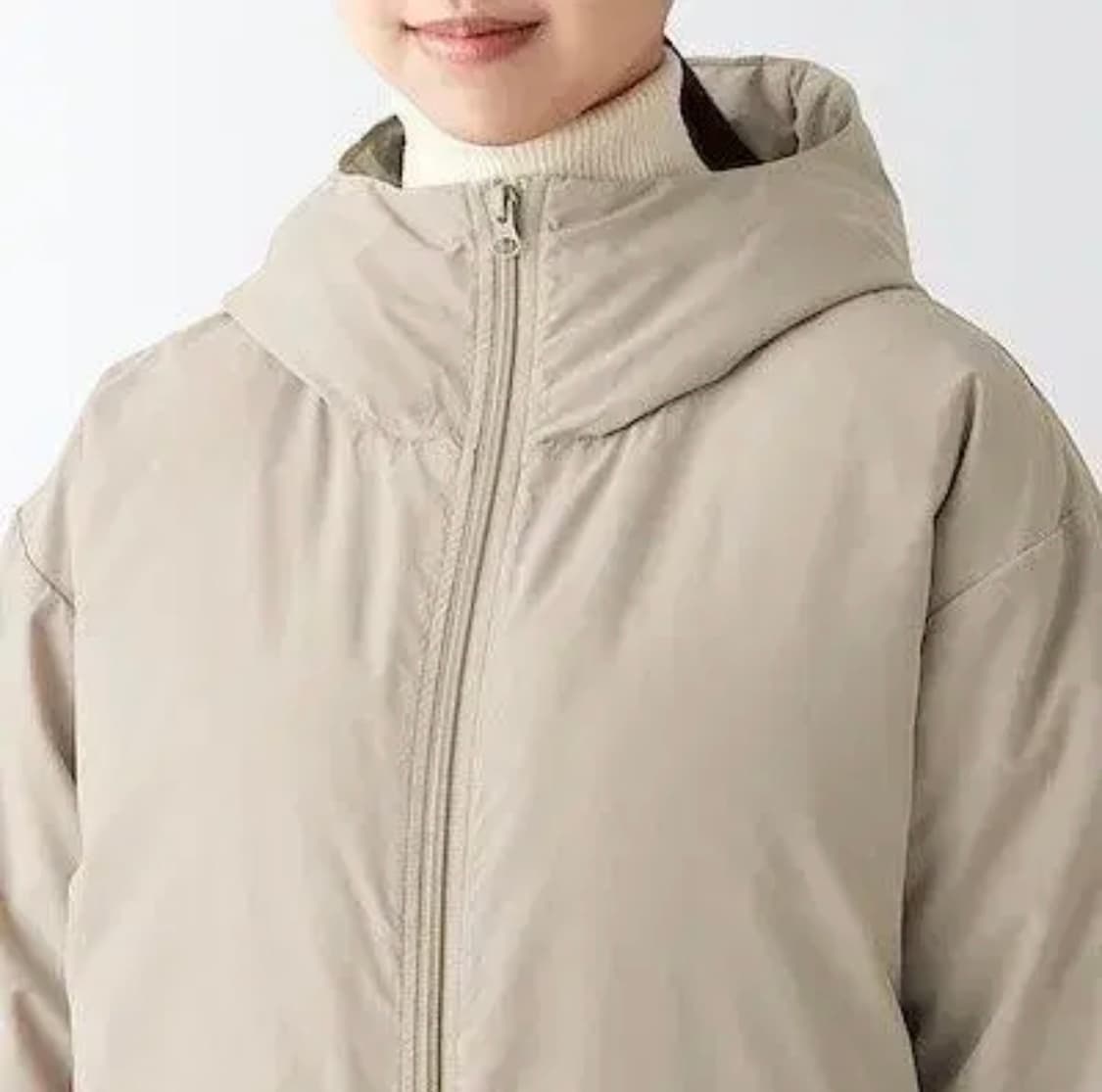 무인양품 발수 다운 재킷 라이트 베이지 XL 상품이미지5