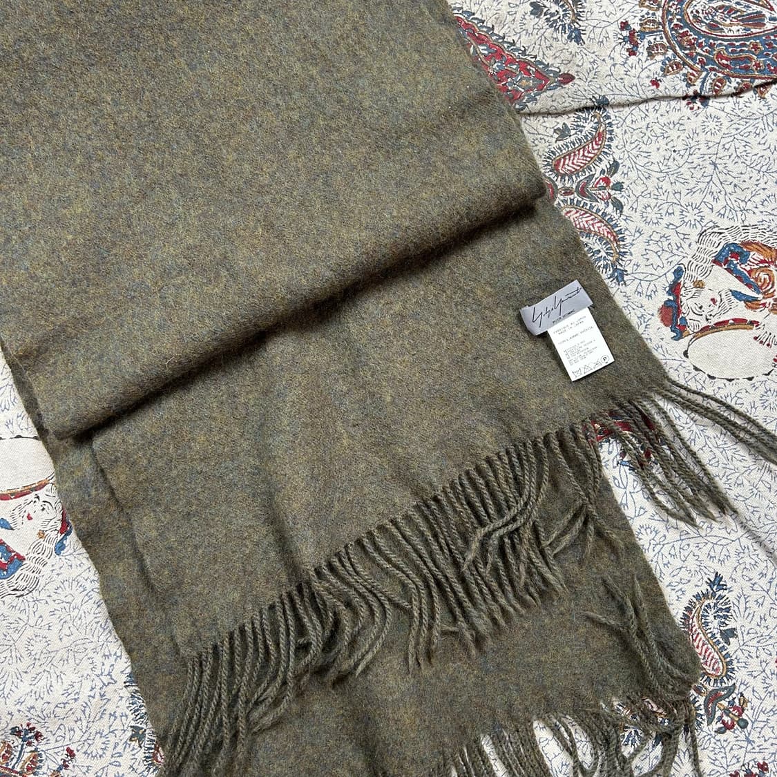 요지 야마모토 뿌르옴므 축융 울 머플러 상품이미지1