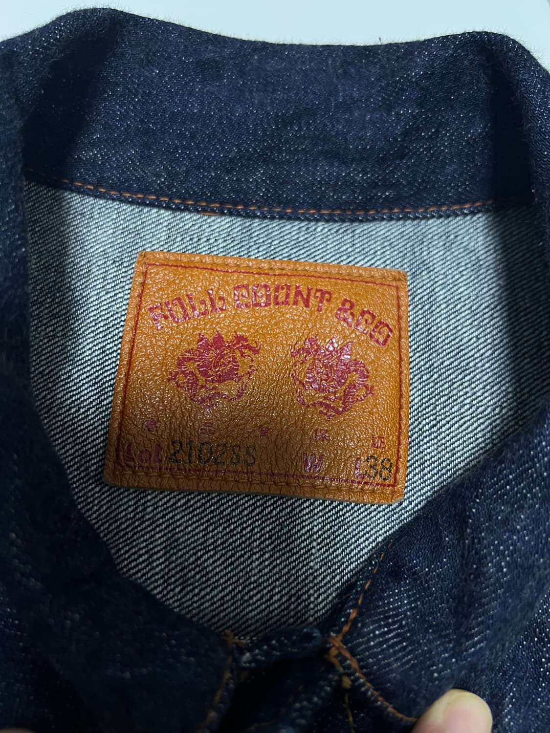 택포28) 풀카운트 2102ss 슈퍼스무스 2세대 데님자켓 38 상품이미지3