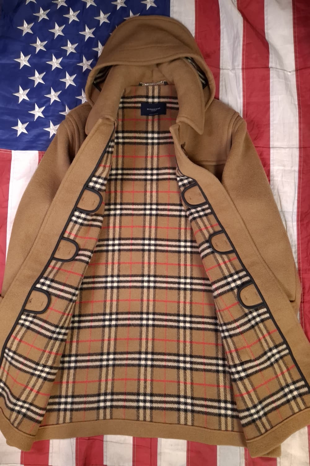오리지날 영국제조 버버리 노바체크 더플 울 코트 상품이미지10