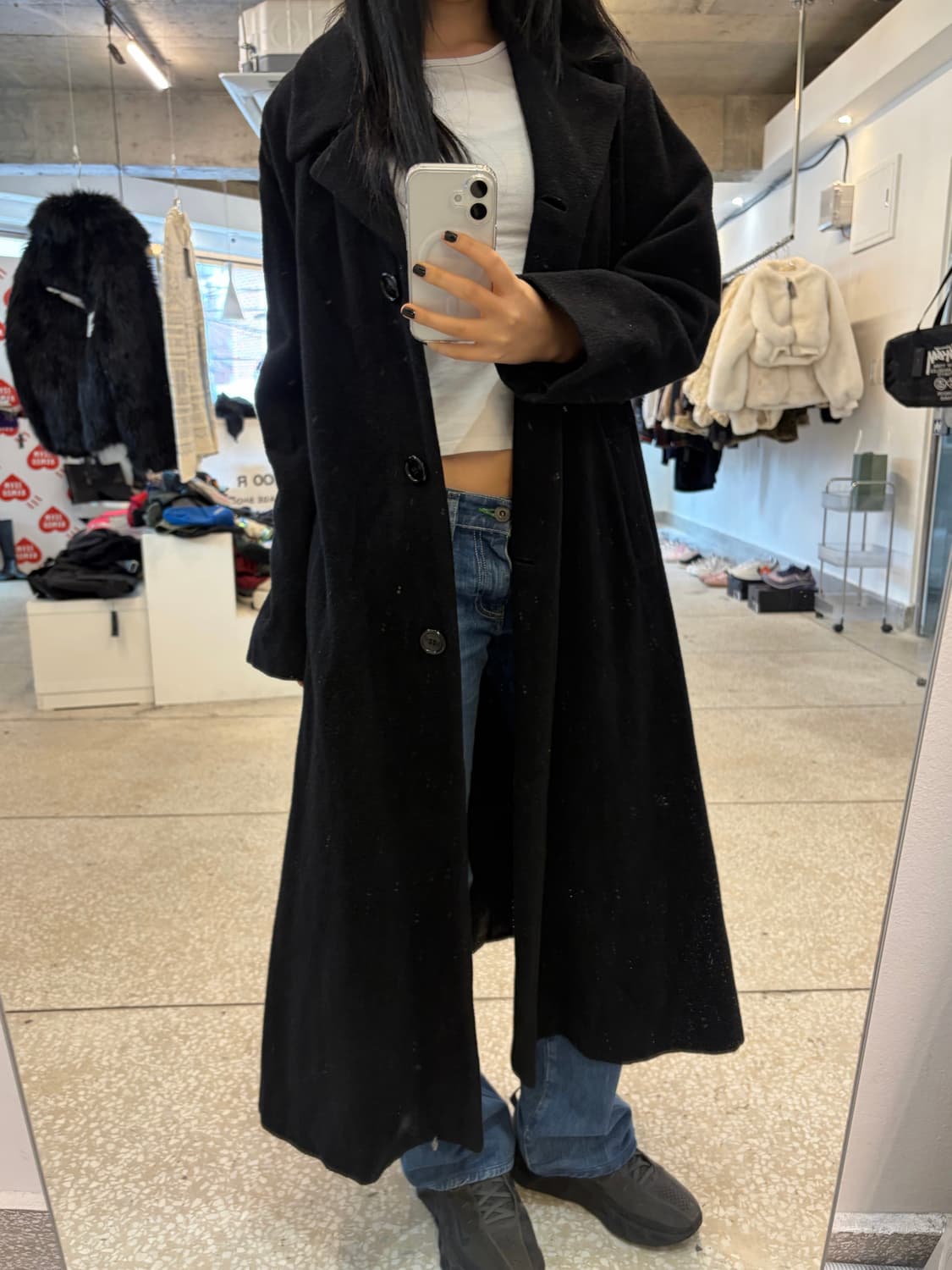 Workshop by Yohji Yamamoto Long Black Wo 상품이미지2