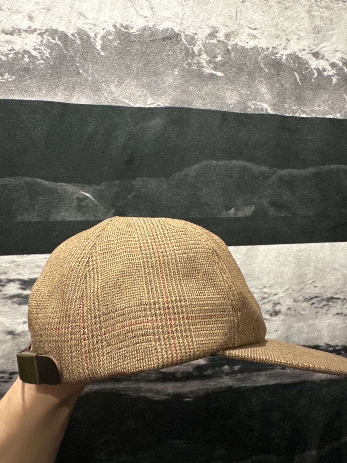 암피스트 에이 체크 캡 브라운 상품이미지2