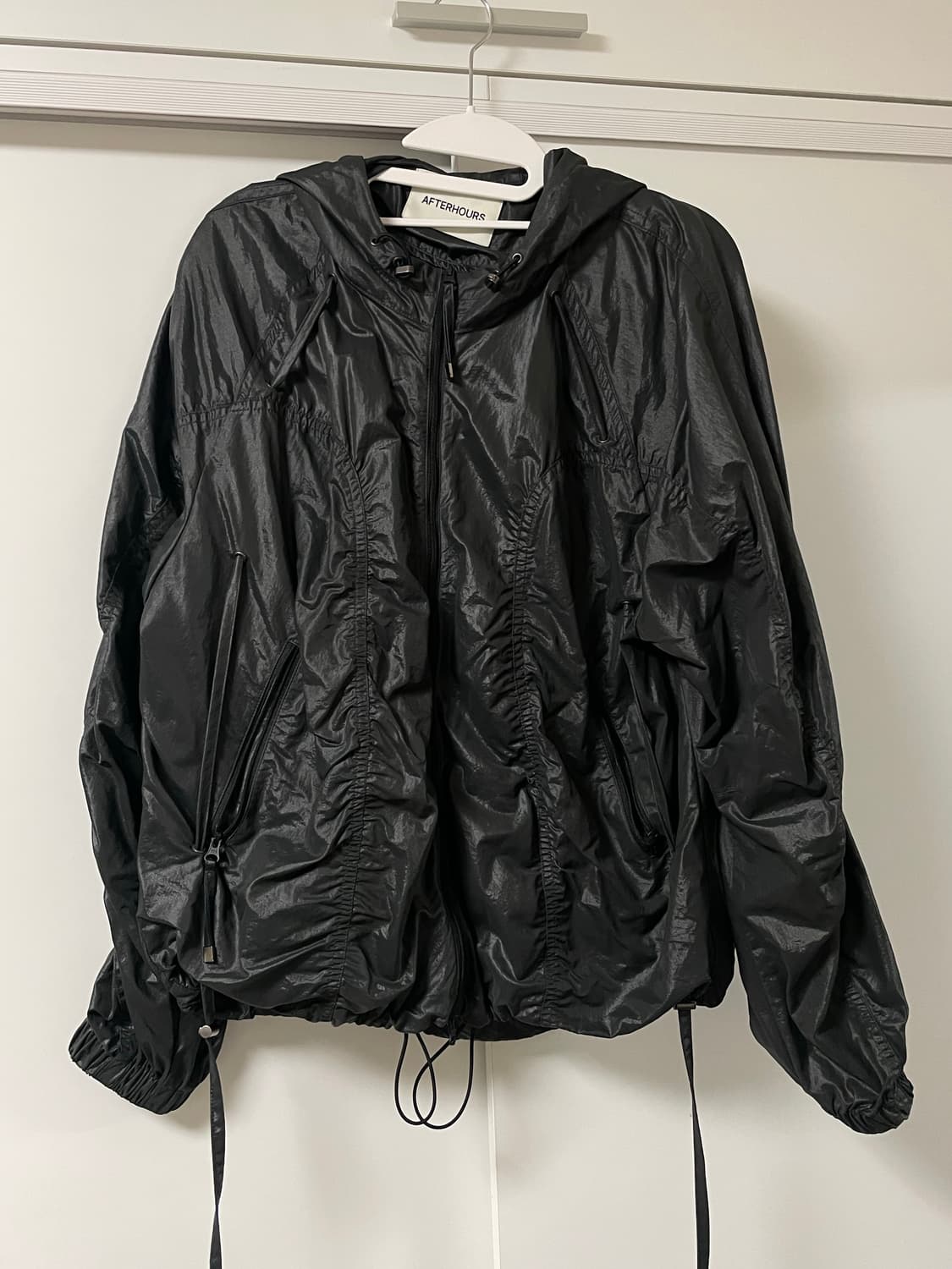 애프터아워즈 셔링 윈드브레이커 블랙 상품이미지1