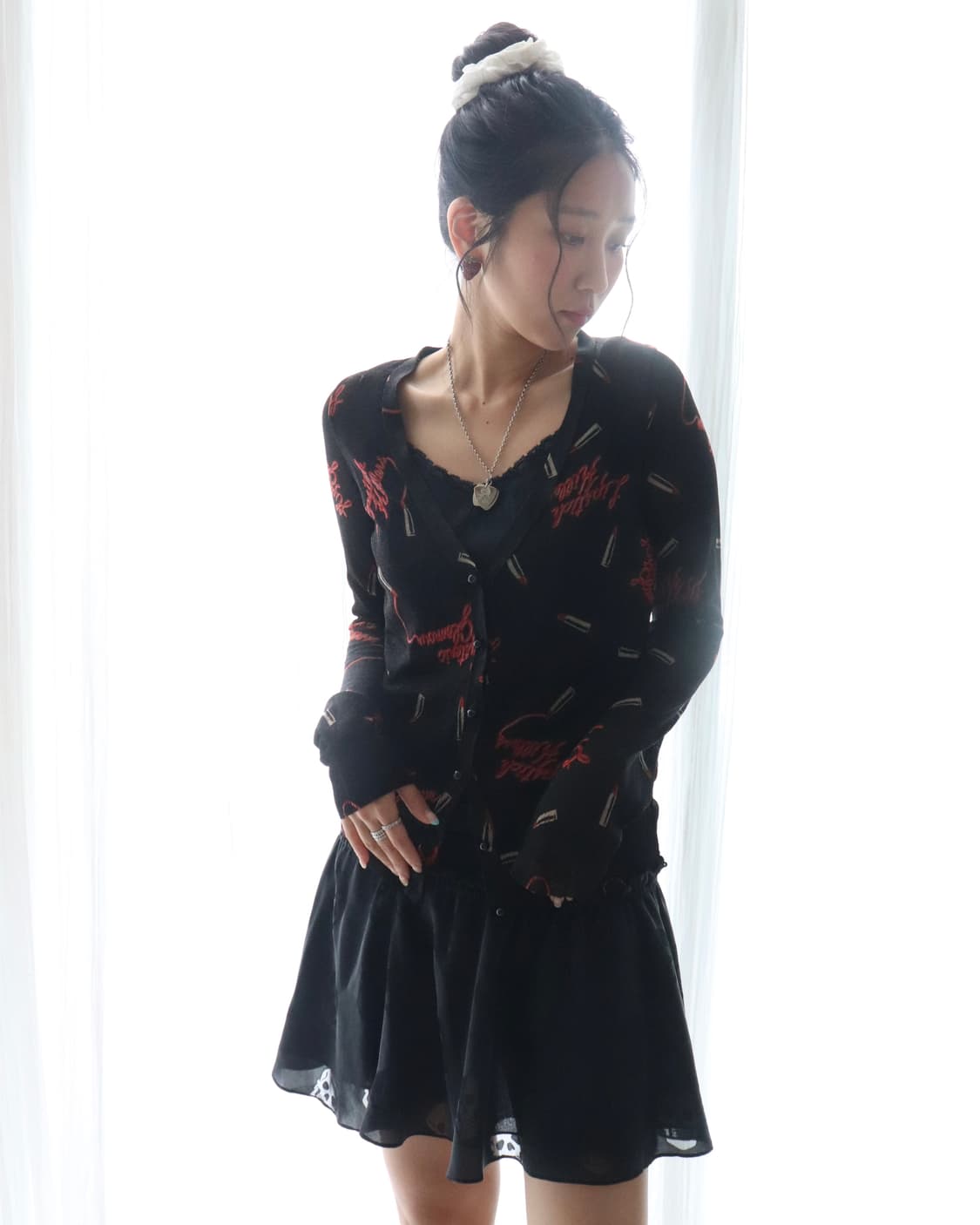 [Hysteric Glamour] Logo Sheer Cardigan 상품이미지8