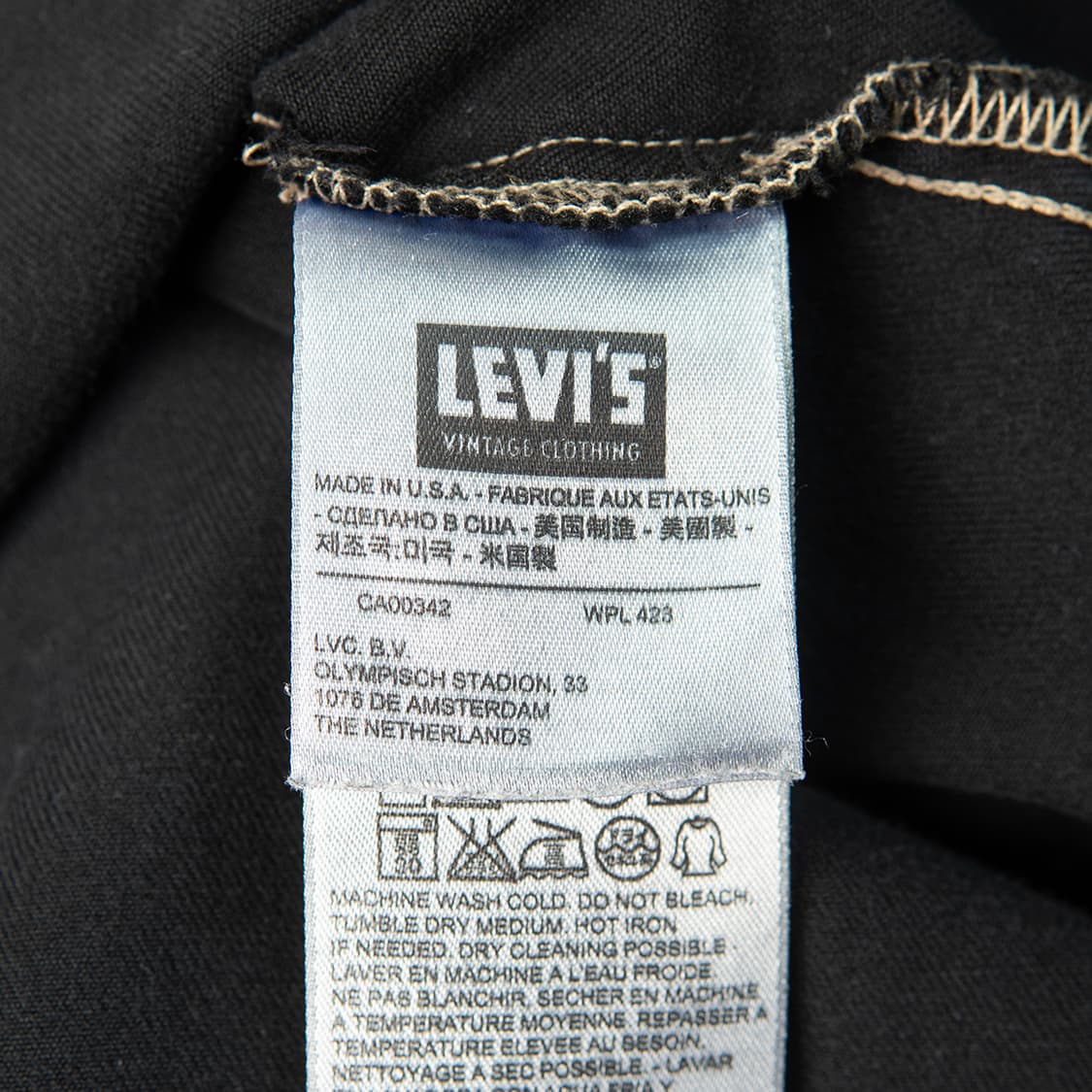 [100] LVC 리바이스 빈티지 클로딩 13FW 웨스턴 데님셔츠 블랙 상품이미지8