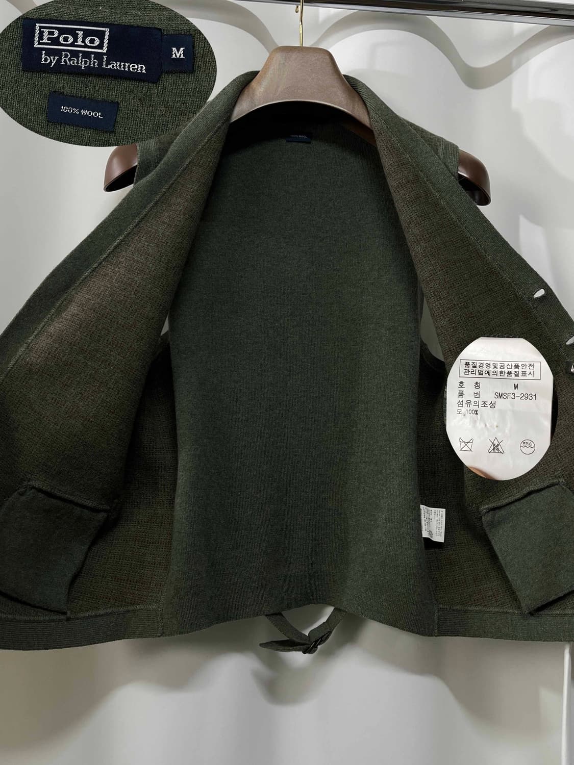 90's 폴로 랄프로렌 헌팅폭스 건클럽 울베스트 조끼 상품이미지3