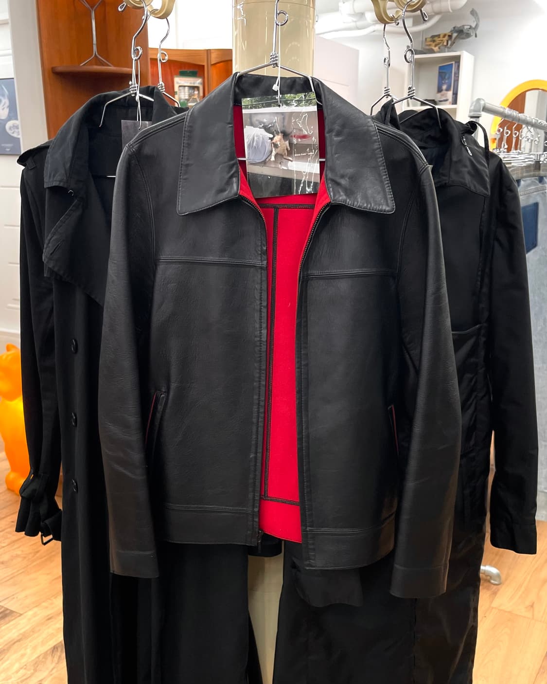 [S] DKNY 레더 자켓 상품이미지1