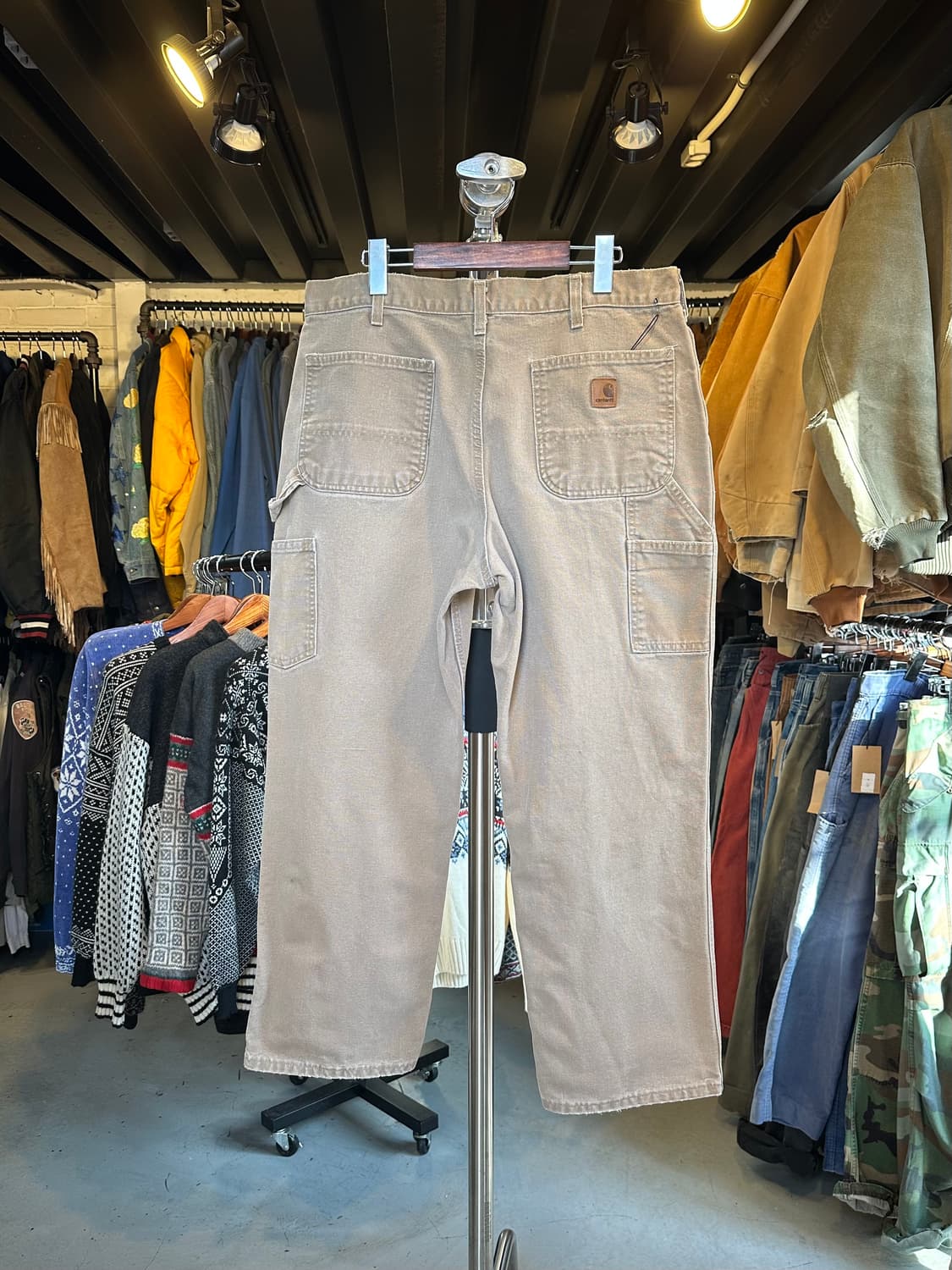 칼하트 던가리핏 싱글니 카펜터 워크 팬츠 35x30 상품이미지2