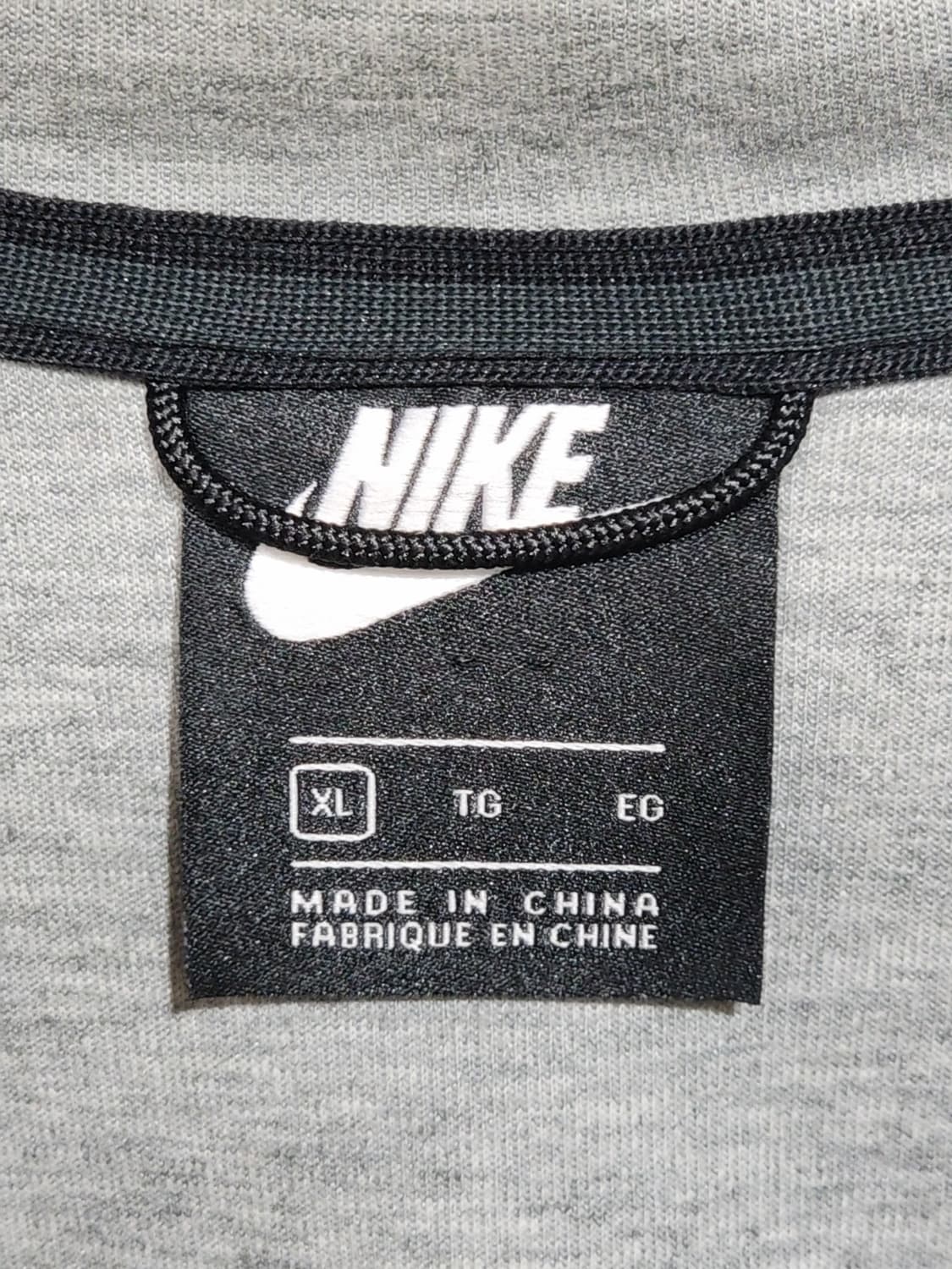(XL) 나이키 후드집업 그레이 기본로고 캐주얼  상품이미지3