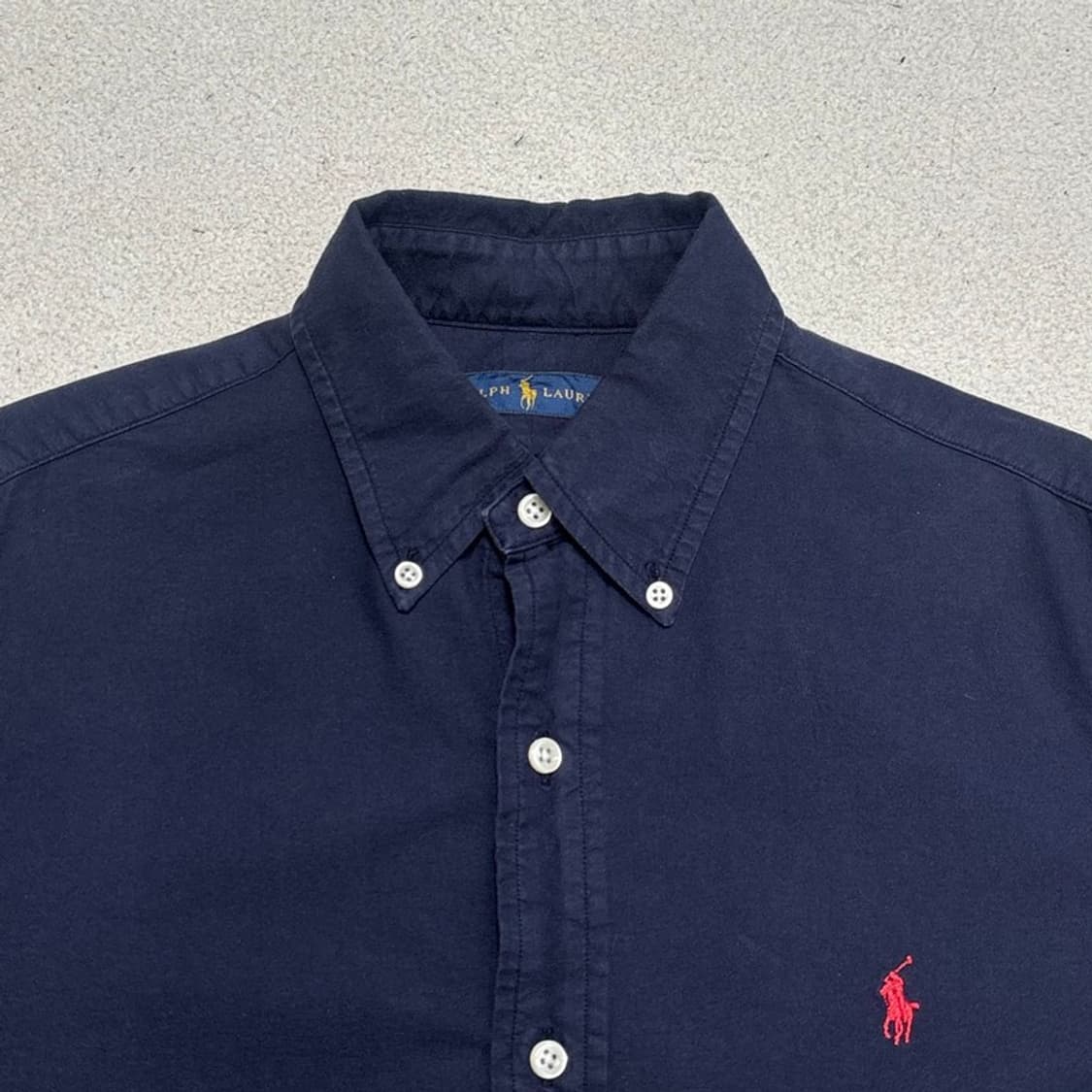 POLO BY RALPH LAUREN 옥스퍼드 셔츠 네이비 S 상품이미지4