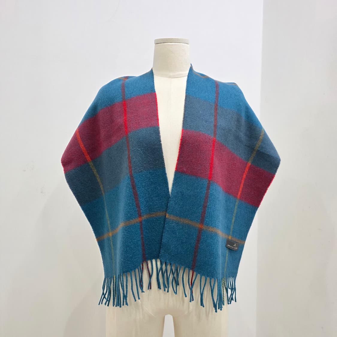 장루이 쉐레 체크패턴 울100% 머플러 상품이미지3