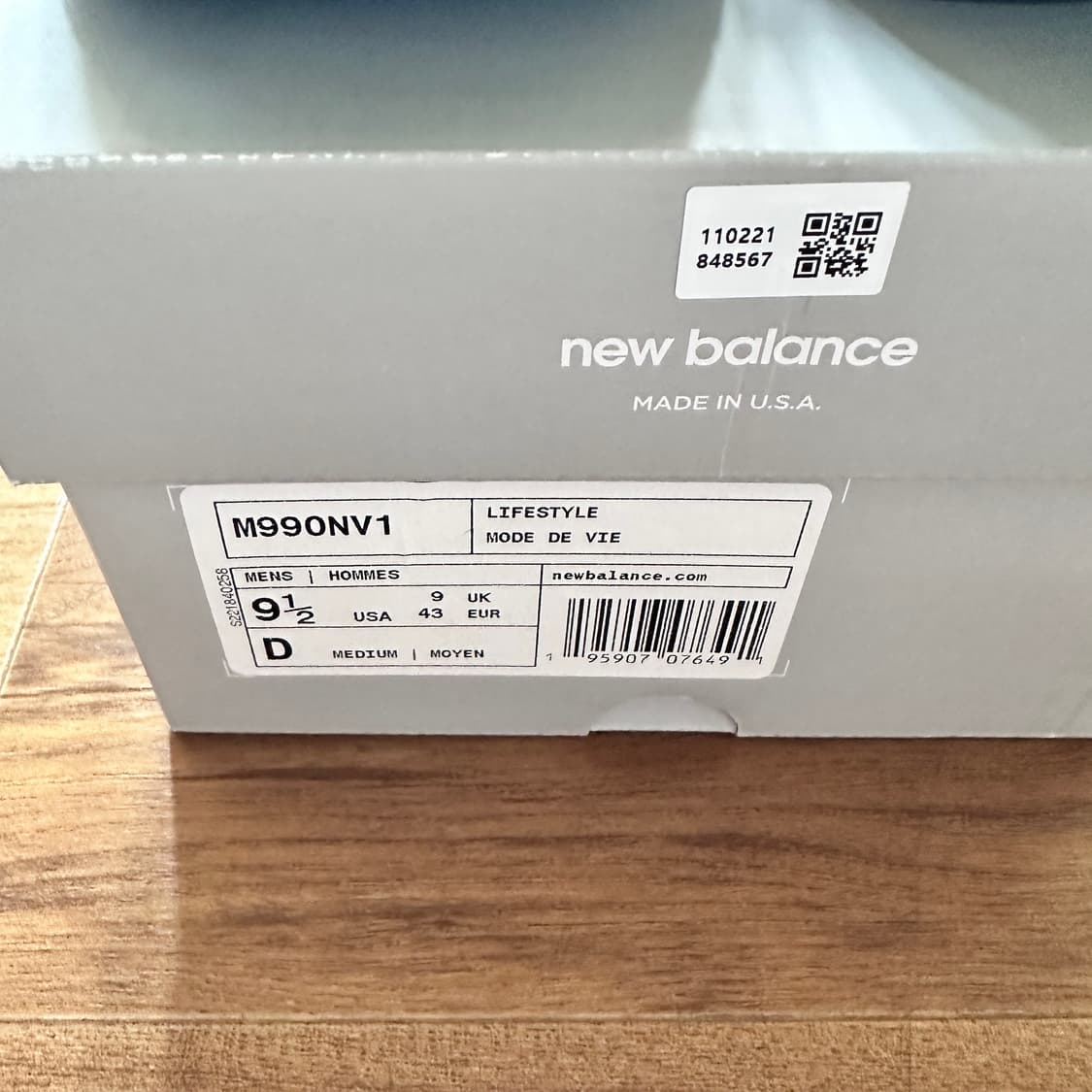 뉴발란스 990V1 네이비 상품이미지2