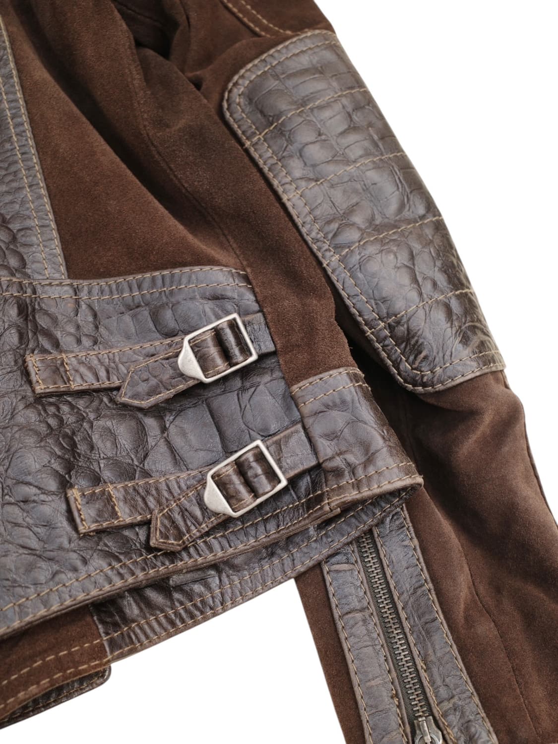 00‘s 알마니 진스 드래곤 레더 자켓 상품이미지7