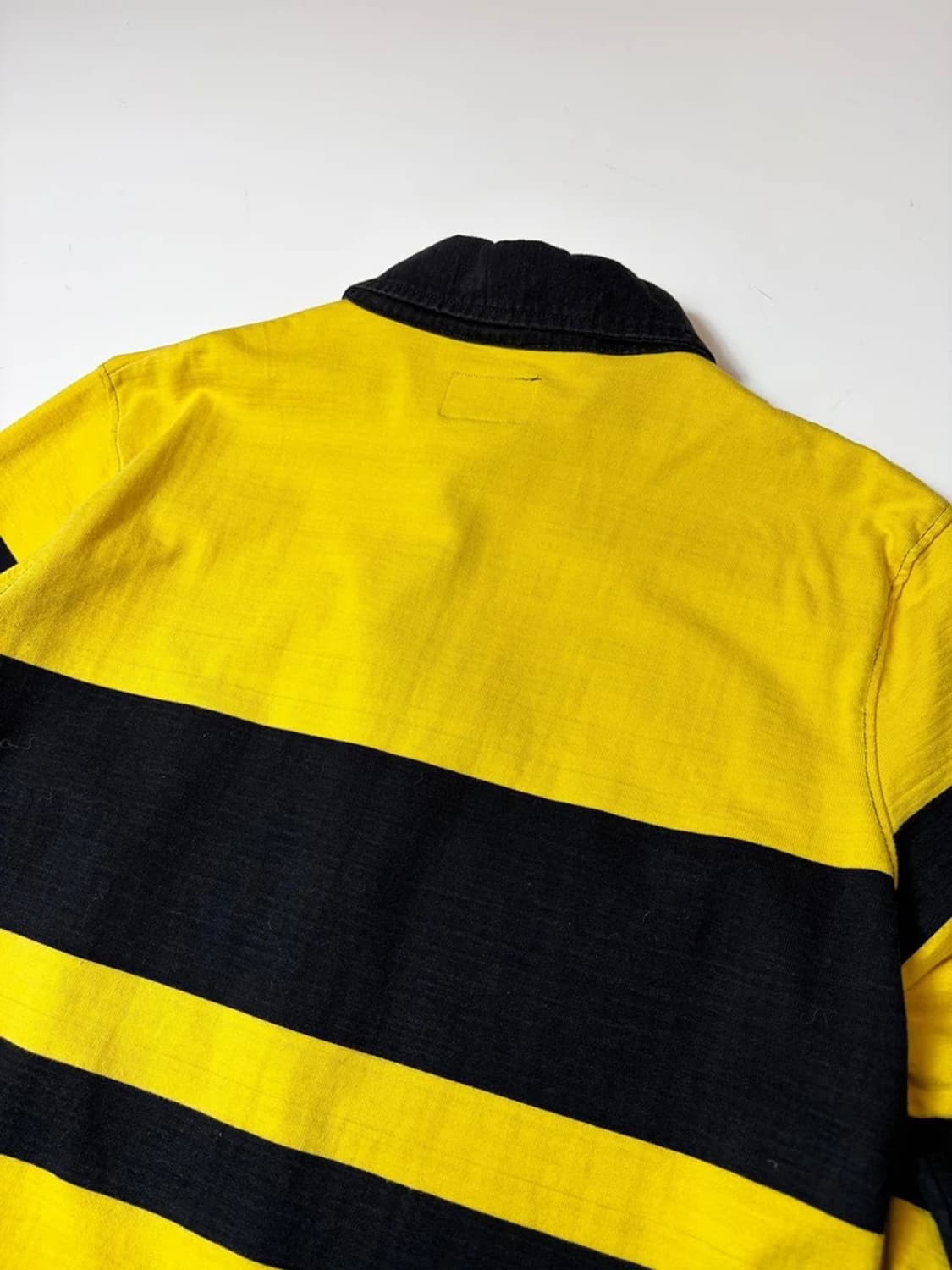 스투시 STUSSY 옐로우 스트라이프 팀 럭비 셔츠 PN9265 상품이미지6