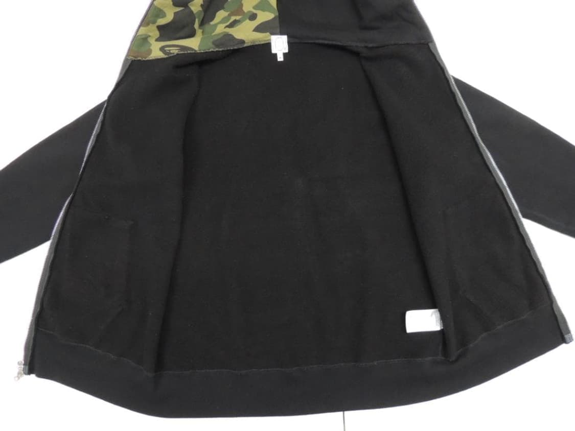 초레어 베이프 스와로브스키 하프 카모 샤크 후드집업 상품이미지7