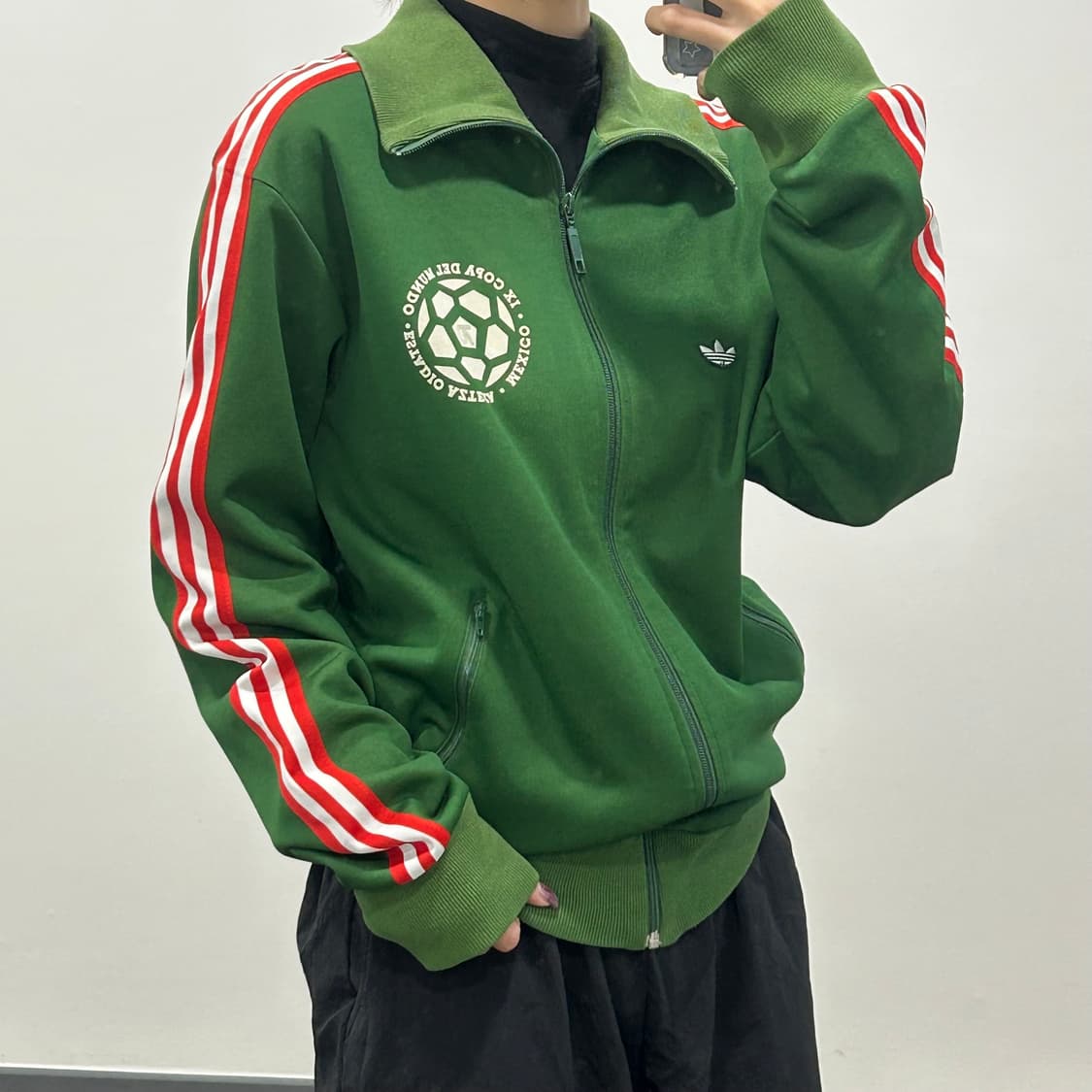 Adidas 아디다스 90‘s 멕시코 딥그린 져지 상품이미지2