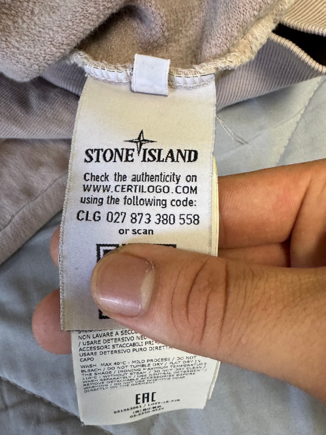 [L]스톤아일랜드 베이지 크루넥 맨투맨 상품이미지9