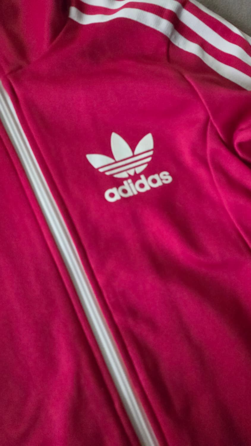 아디다스 핑크 유로파 져지 85 트랙탑 자켓 안감 흰핑 상품이미지3
