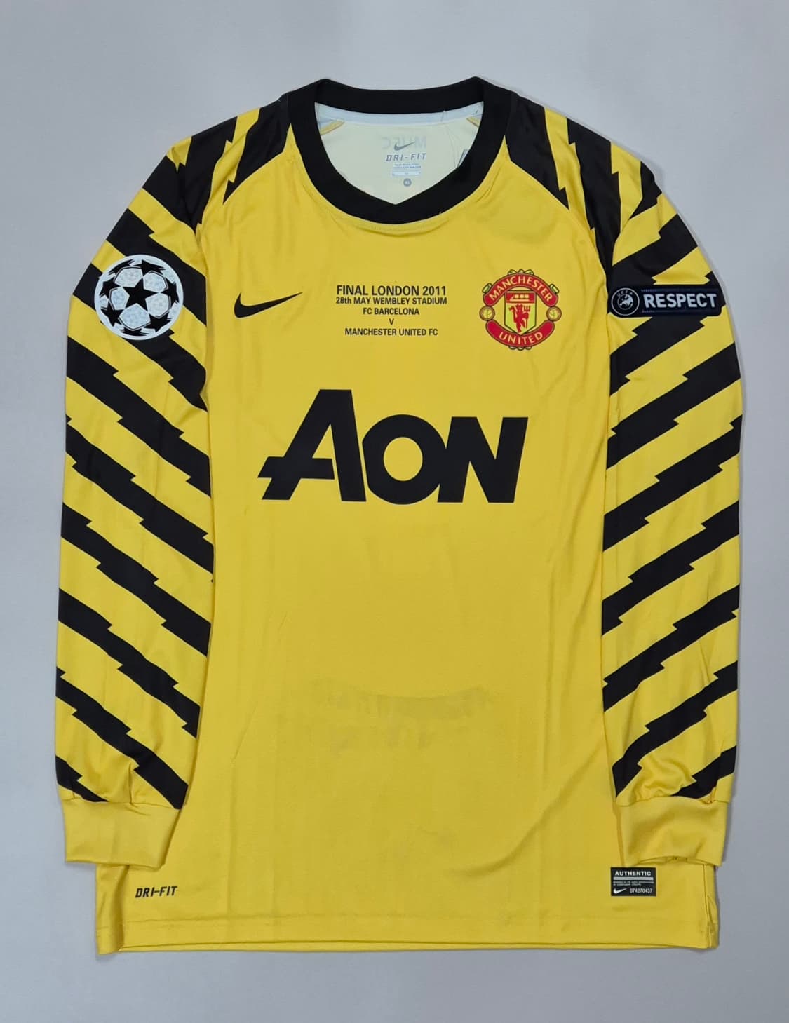 10-11 맨유 반데사르 골키퍼 유니폼 XL 레플리카 상품이미지2