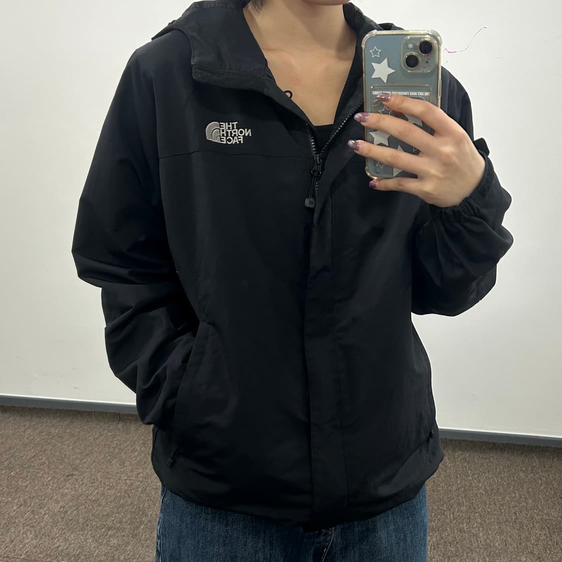 The north face 노스페이스 하이벤트 블랙 바람막이 상품이미지2