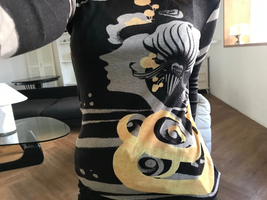 vintage turtle neck pattern long sleeve 상품이미지2