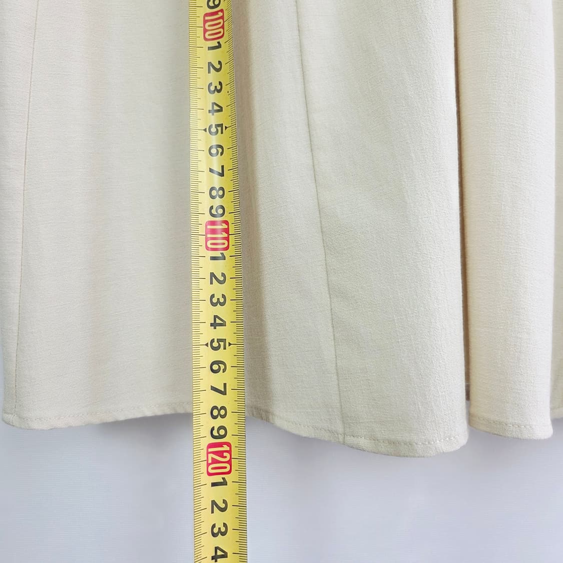 온앤온 정채연 착용 셔츠형 플리츠 원피스 크림 2사이즈 상품이미지7