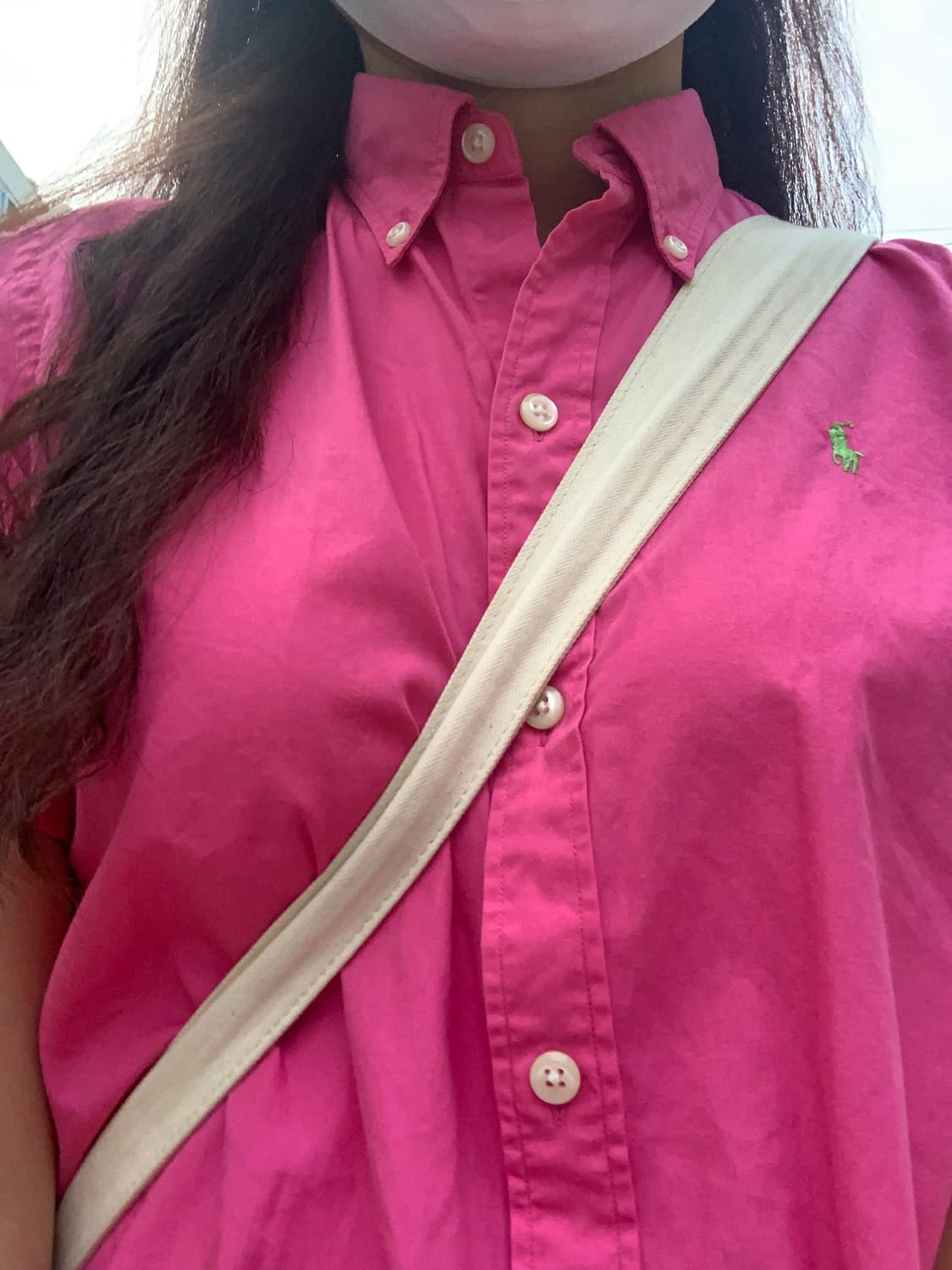 폴로 랄프 로렌 핑크 분홍 반팔 셔츠 상품이미지3