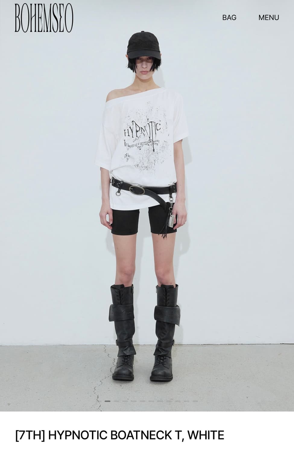 보헤미안서울 hypnotic boatneck 화이트 상품이미지2