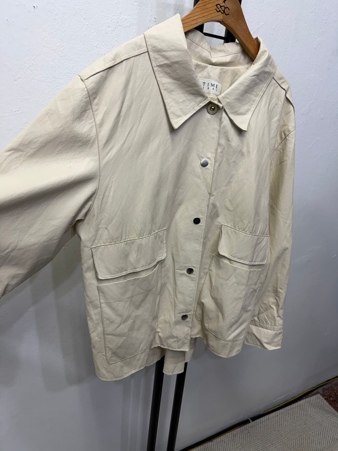 정품) TIME 타임1993 한섬 20ss 오버핏 가죽자켓 82 상품이미지2