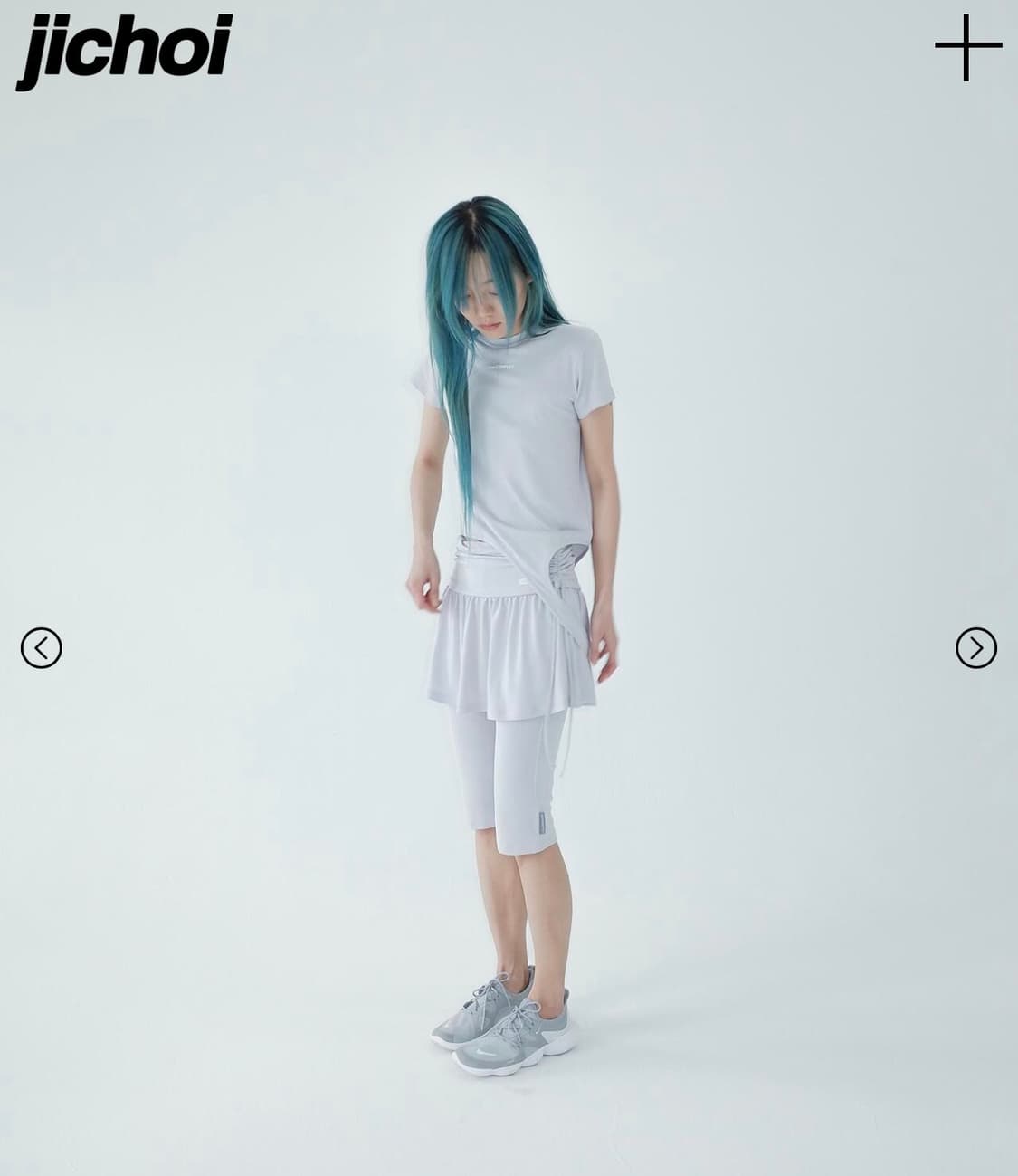 지초이 컴포트 24-003 SHIRRING SKIRT (PEARL) 상품이미지2