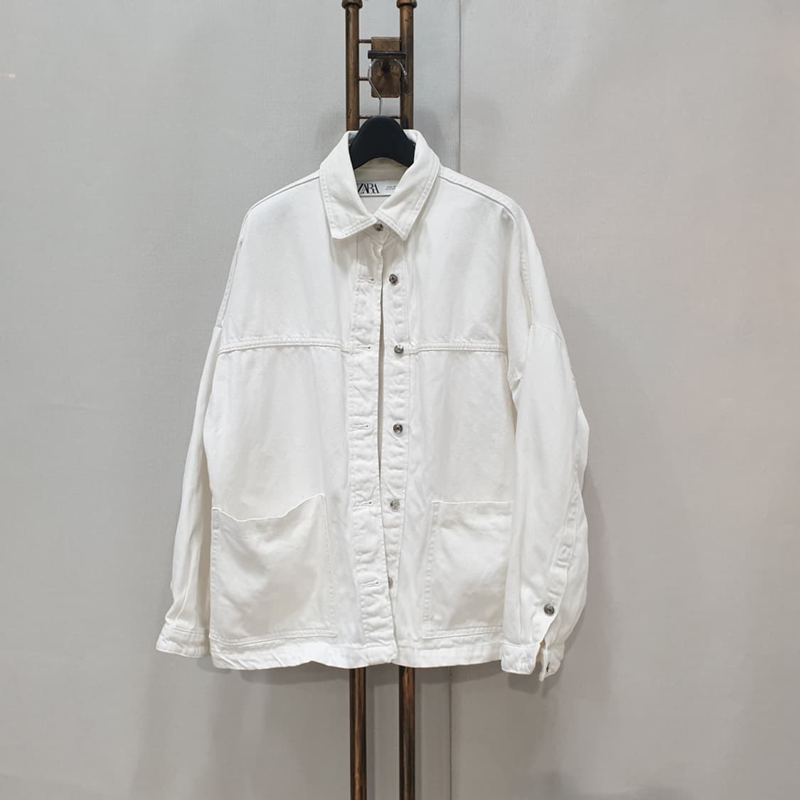 자라 우먼 데님 화이드 자켓 M 상품이미지1