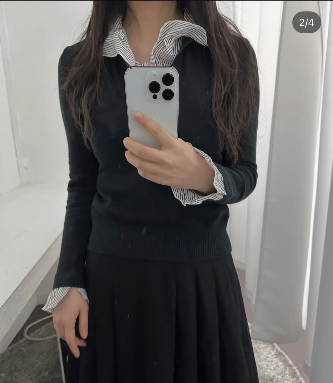 Pentacle shirt layered top 상품이미지3