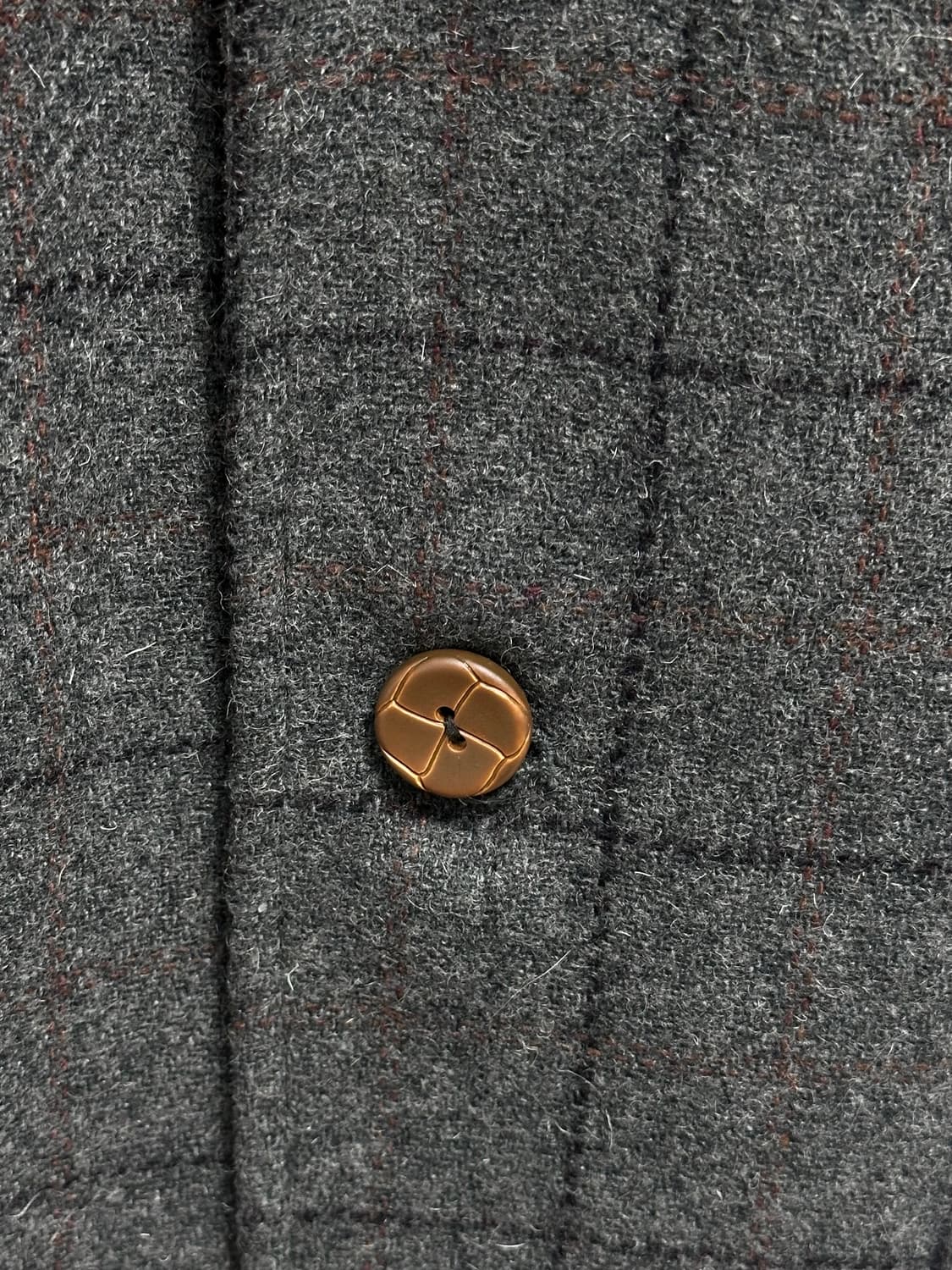 cremieux 모 혼방 엘보 패치 체크 블레이저 남자 정장 자켓 상품이미지4