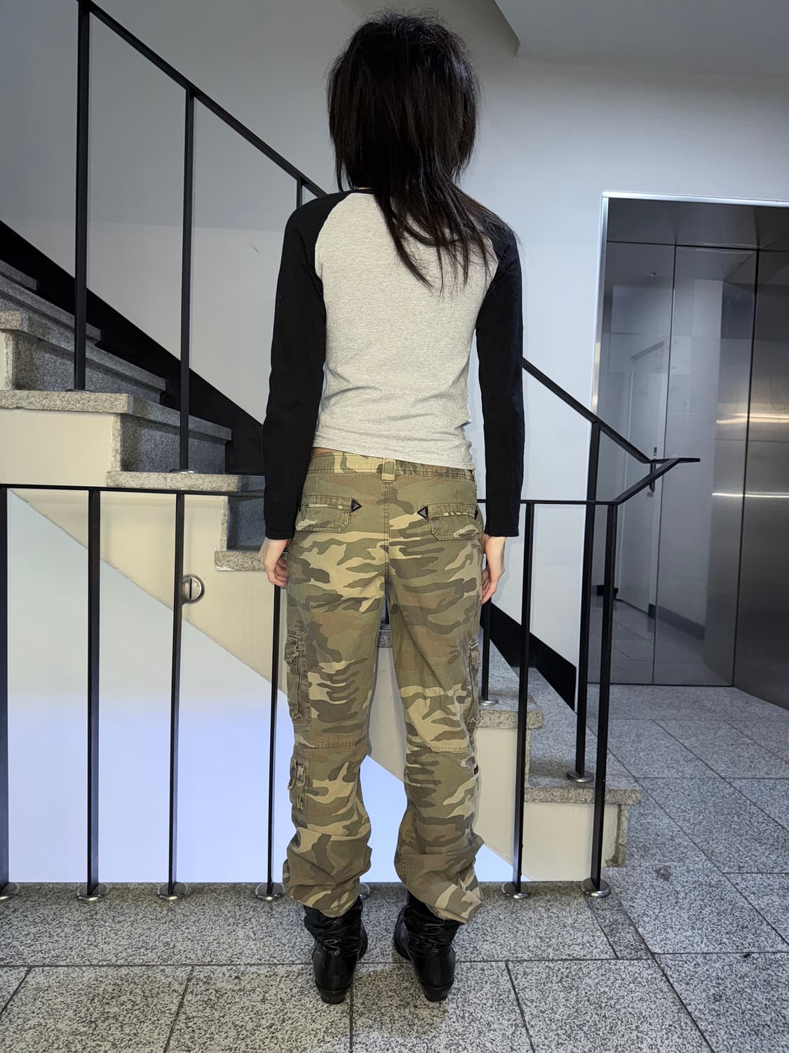 camo cargo bootcut pants 상품이미지6